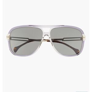 Gucci 63mm Novelty Aviator
Sunglasses